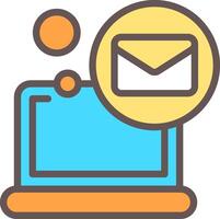 Mail Outline Element Style vector
