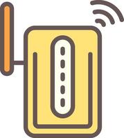 Wi-Fi Extender Outline Element Style vector