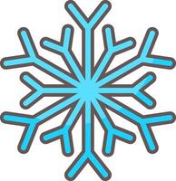 Ice Crystals Outline Element Style vector