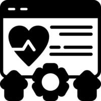 Website Health Solid Element Style vector