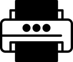 Printer Solid Element Style vector