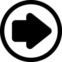 Arrow Solid Right Solid Element icon Design vector
