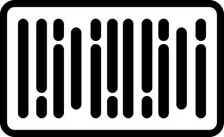 Barcode Solid Style Icon Design vector