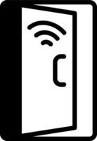 Smart Door Sensor Solid Element Style vector