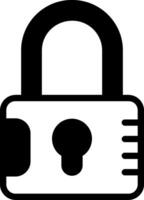 Lock Solid Style Icon Design vector