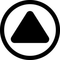 Arrow Bounded Up Solid Element Style vector