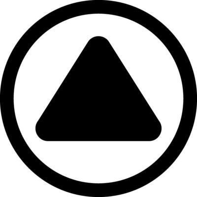 Arrow Bounded Up Solid Element Style