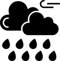 Moderate Rain Solid Element Style vector