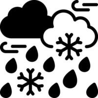 Freezing Rain Solid Element Style vector