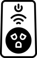 Smart Plug Solid Element Style vector