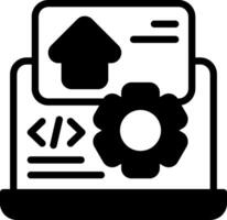 Frontend Development Solid Element Style vector