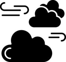 Scattered Clouds Solid Element Style vector
