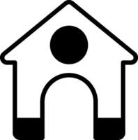 Home Solid Style Icon Design vector