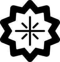 Starburst Solid Element Style vector