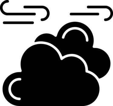 pocos nubes sólido elemento estilo vector