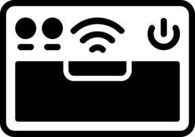 Smart Oven Solid Element Style vector