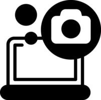 Camera Solid Element Style design vector