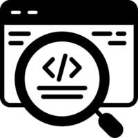 SEO Audit Solid Element Style vector
