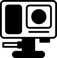 Wearable Camera Solid Element Style vector