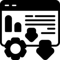 Landing Page Metrics Solid Element Style vector
