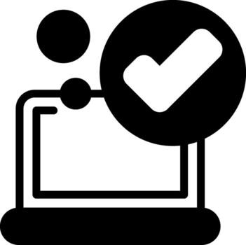 Checkmark Solid Element Style vector