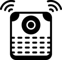 Smart Speaker Solid Element Style design vector
