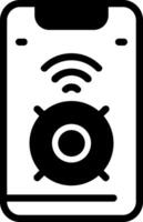 Smart Speaker Solid Element Style vector