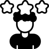 User Reviews Solid Style Icon Design vector