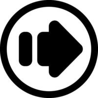Arrow Forward Solid Element Style vector