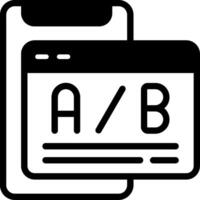 A B Testing Solid Element Style vector