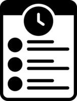 Order History Solid Style Icon Design vector