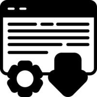 Landing Page Design Solid Element Style vector