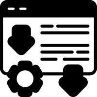 Landing Page Optimization Solid Element Style vector