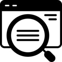On Page SEO Solid Element Style vector