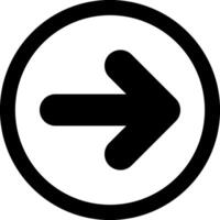Arrow Right Solid Element Style vector