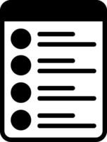 Shopping List Solid Style Icon Design vector