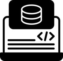 Backend Development Solid Element Style vector