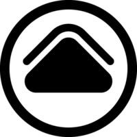Arrow Solid Up Element icon Design vector