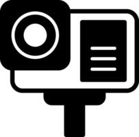Action Camera Solid Element Style vector