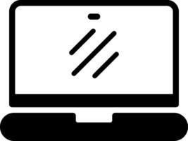 Laptop Solid Element Style vector