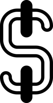 Dollar Sign Solid Element Style