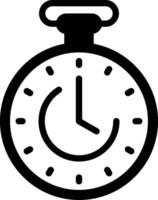 Clock Solid Element Style vector