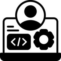 Developer Solid Element Style vector
