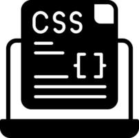 Css File Solid Element Style vector