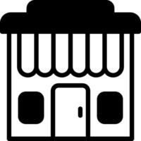 Shopfront Solid Element Style vector