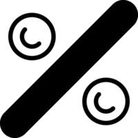 Percentage Sign Solid Element Style vector