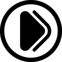 Arrow Solid Right Element icon Design vector