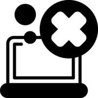 Crossmark Solid Element Style vector