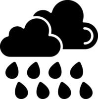 Heavy Drizzle Solid Element Style vector
