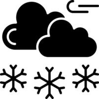 Light Snow Solid Element Style vector
